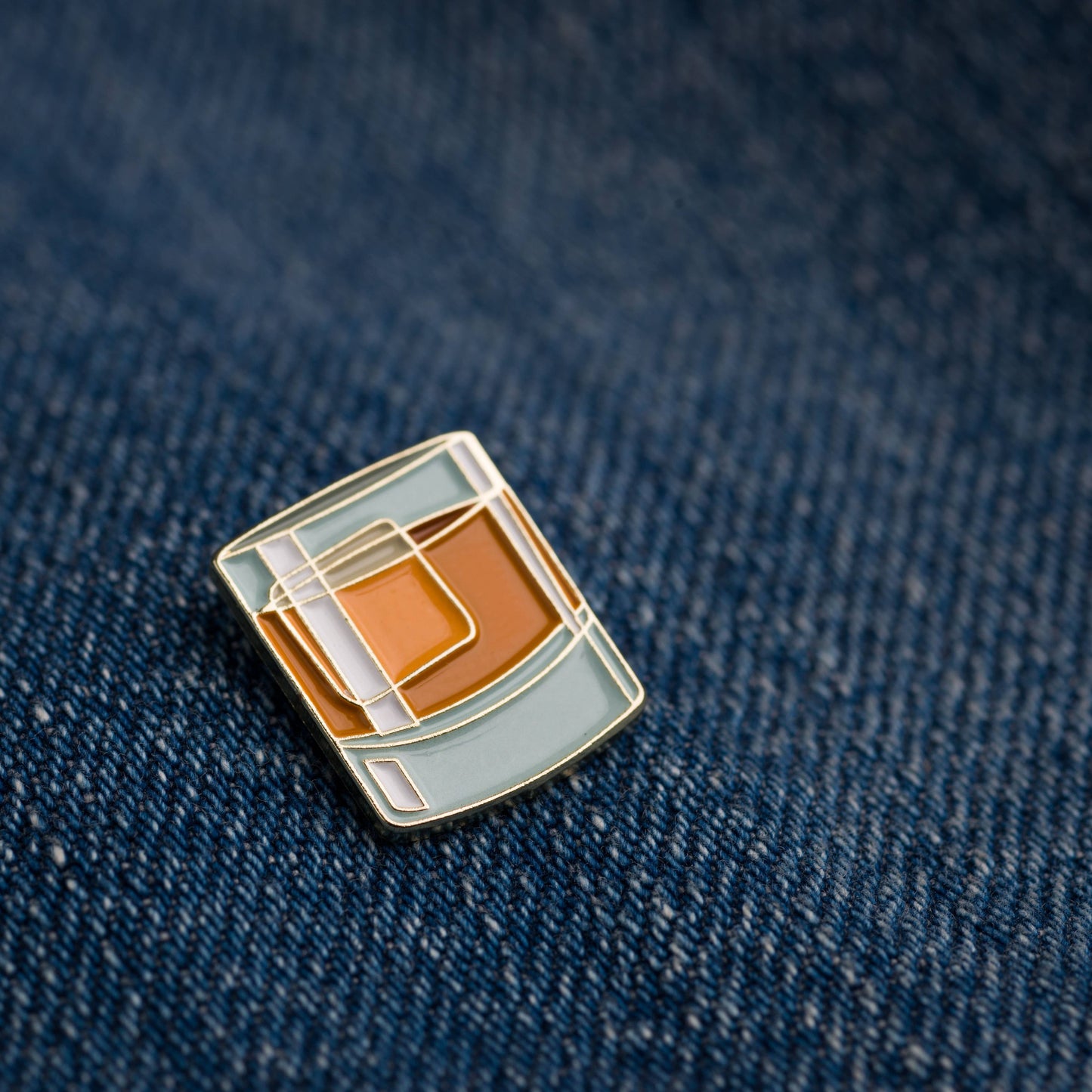 Whiskey on the Rocks Cocktail Pin