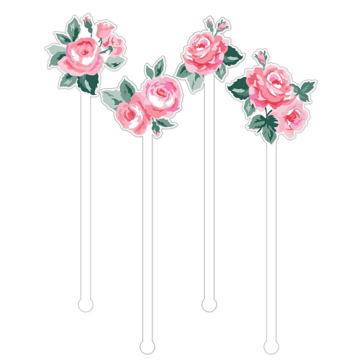 Stir Sticks Set | Rose Blossom