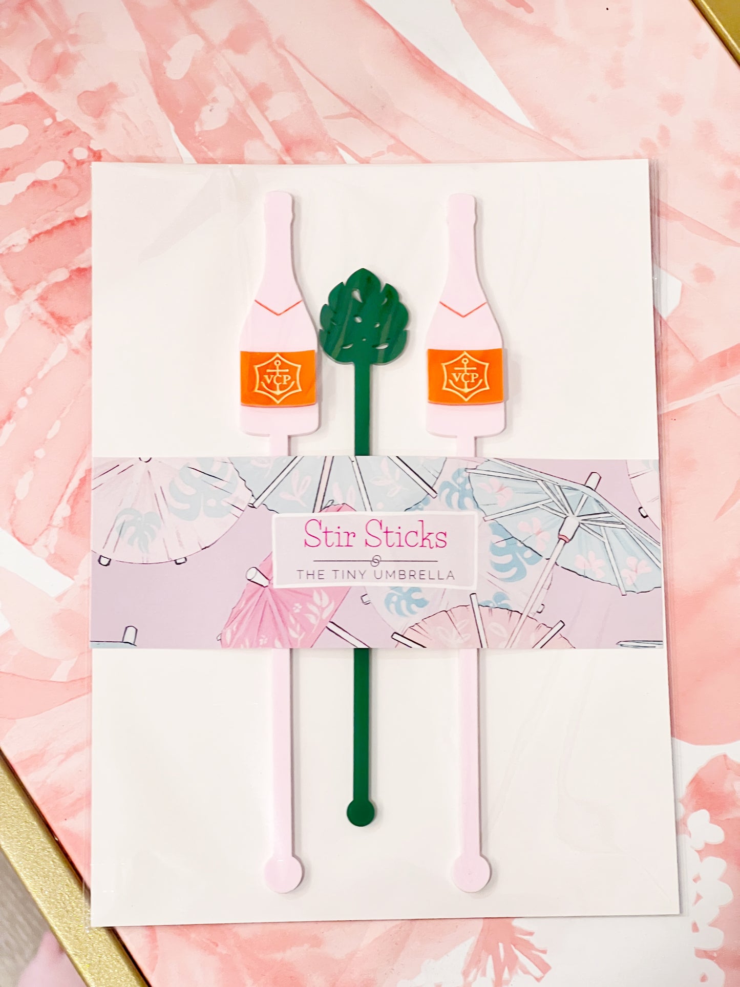 Monstera Stir Stick Set of 4