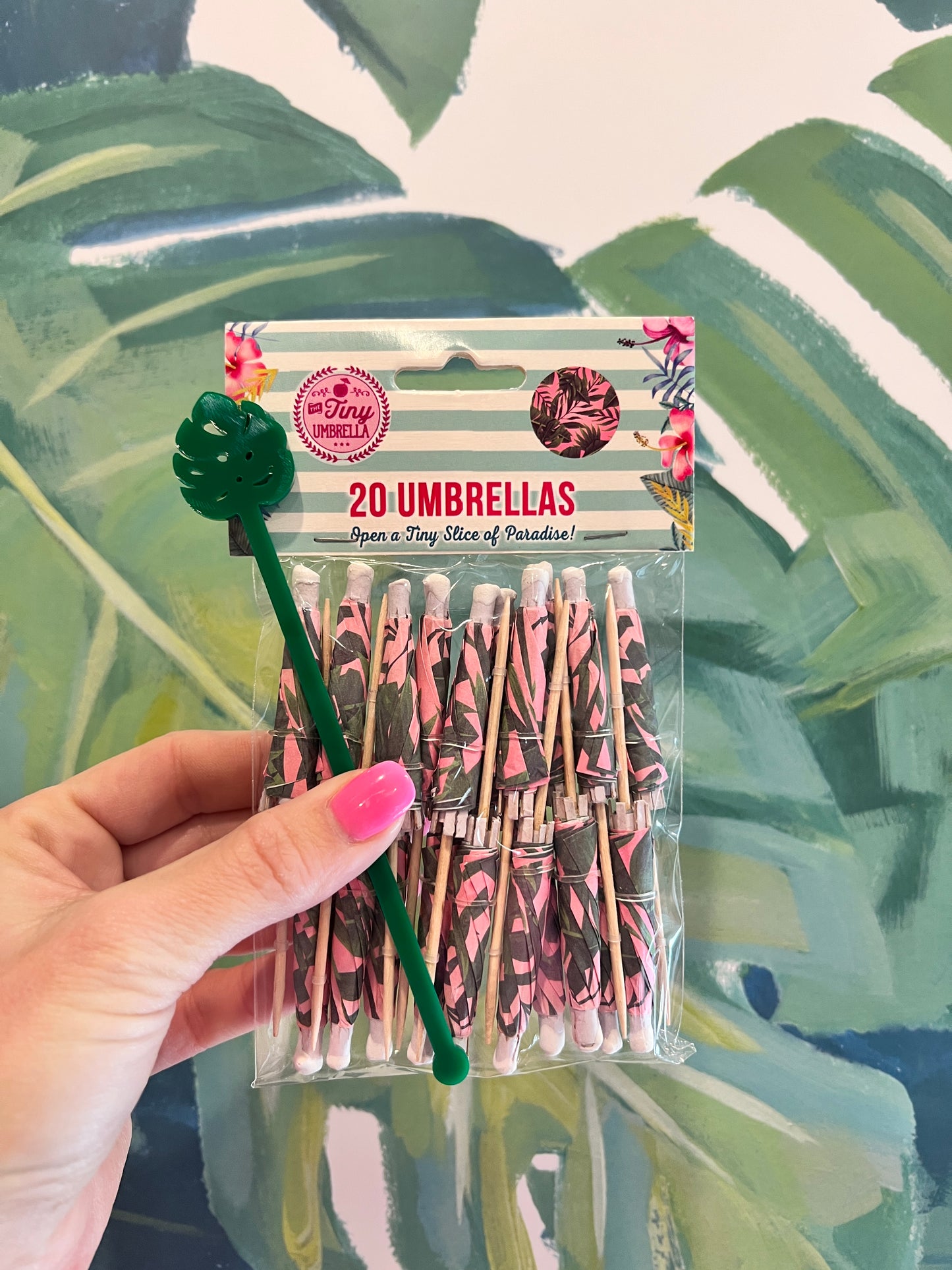 Monstera Stir Stick Set of 4
