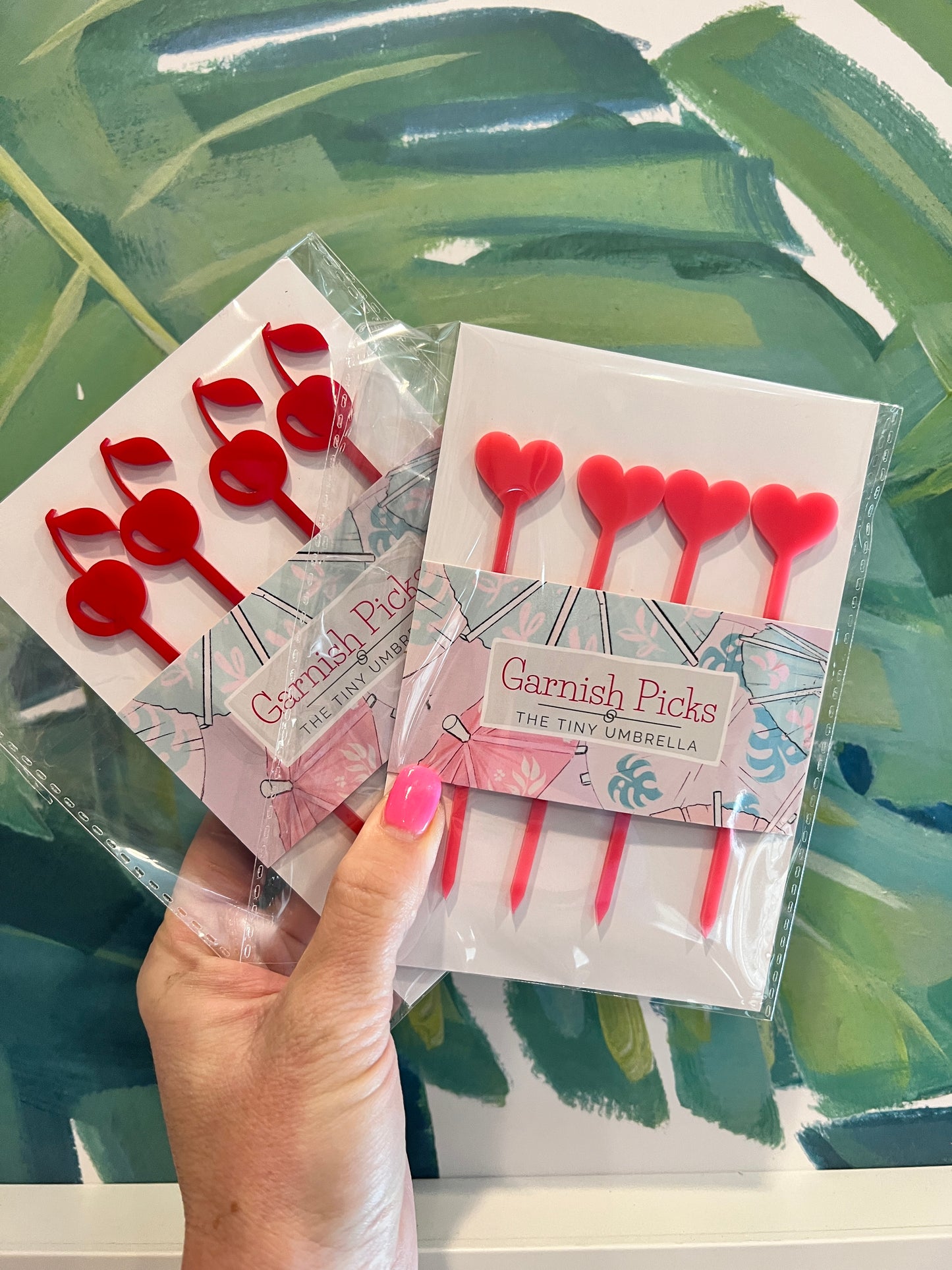 Cherry Garnish Pick Set of 4