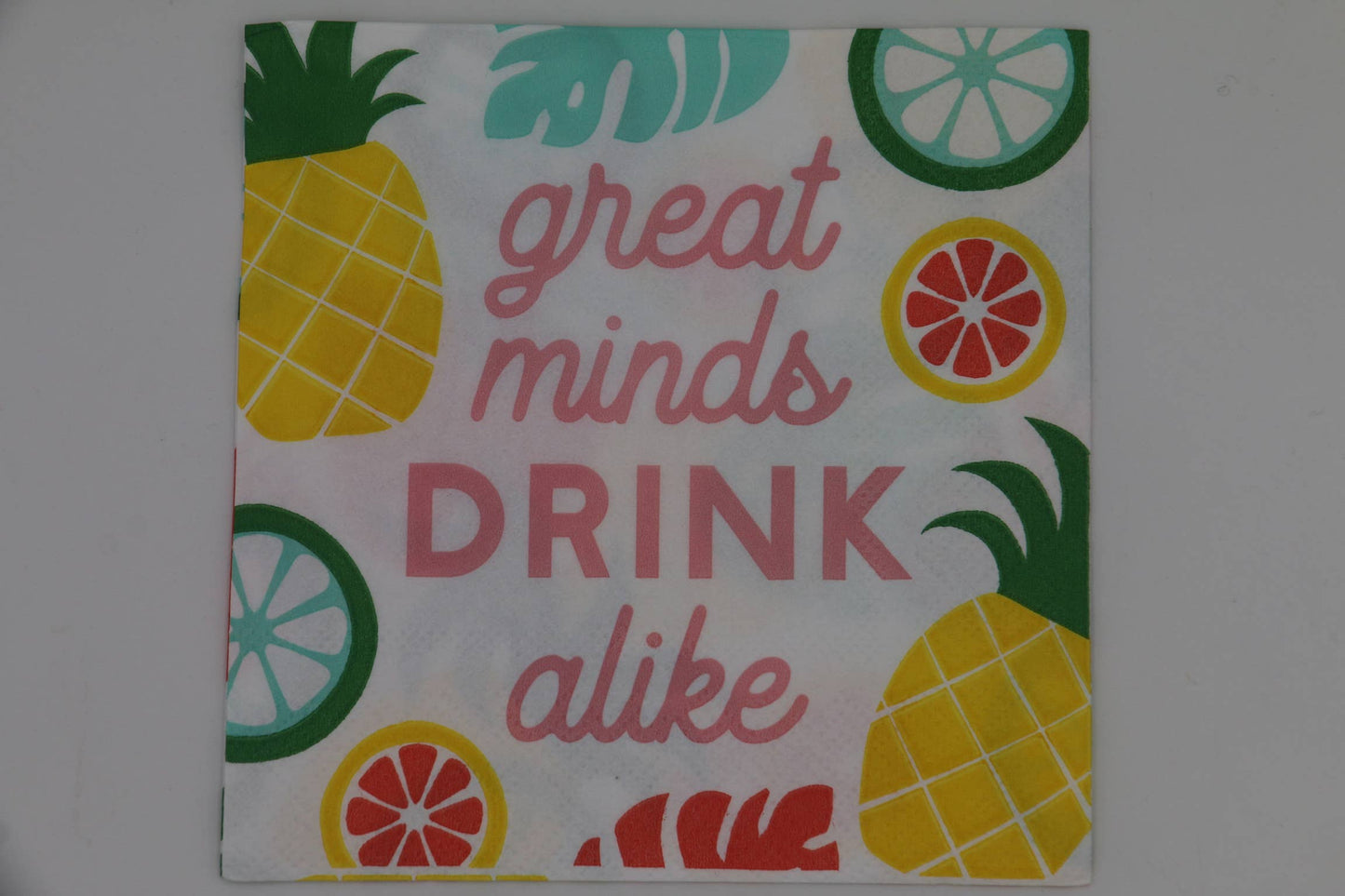 Great Minds Drink Alike Cocktail Napkins
