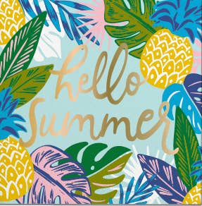 Cocktail Napkins | Hello Summer - Foil - 20ct