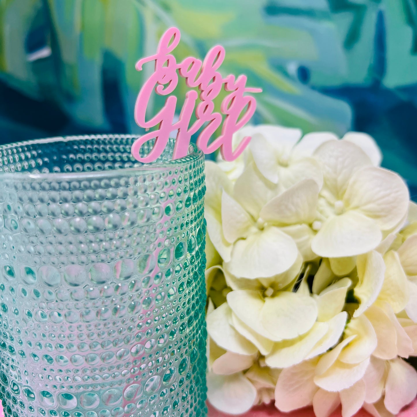 Baby Girl Stir Stick Set of 4