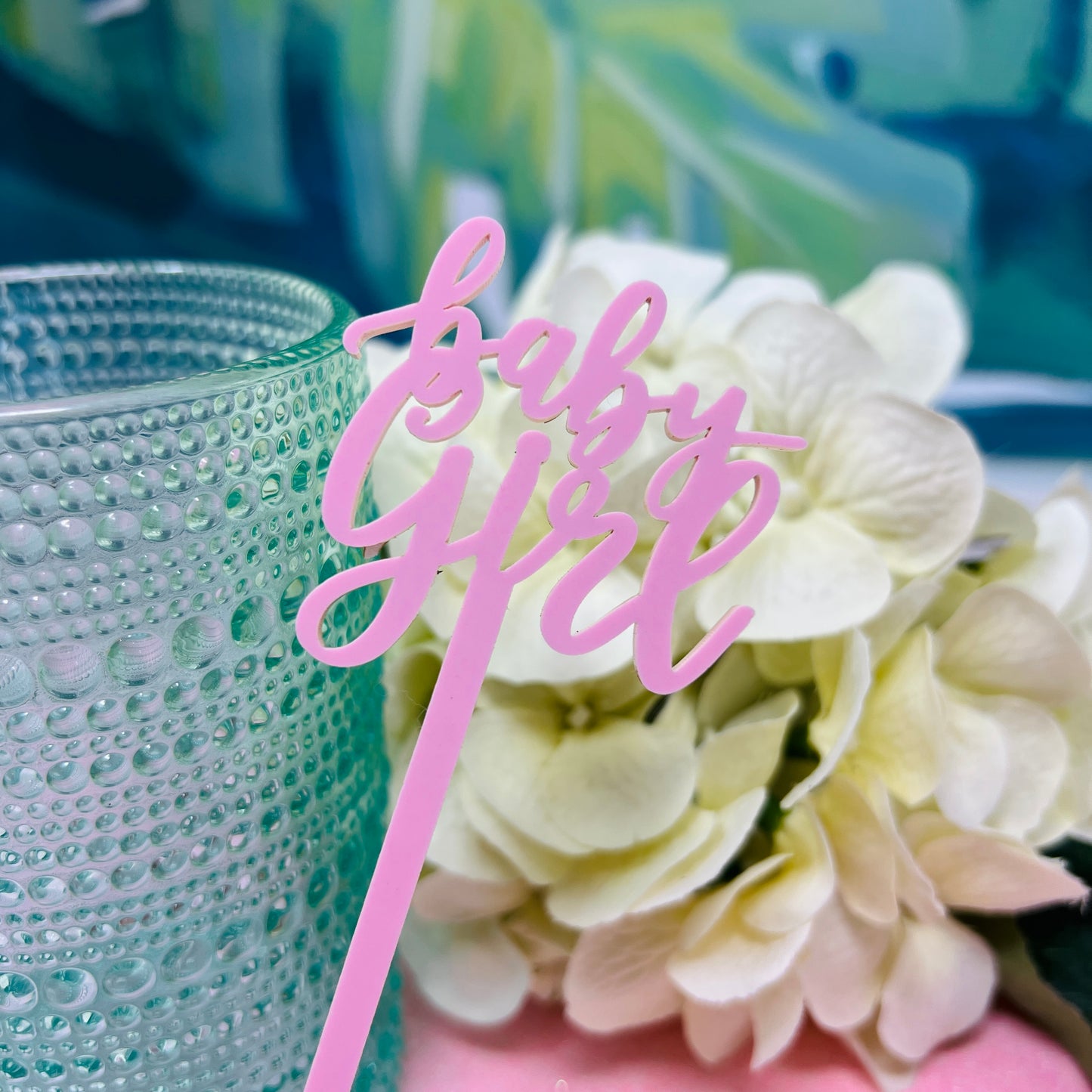 Baby Girl Stir Stick Set of 4
