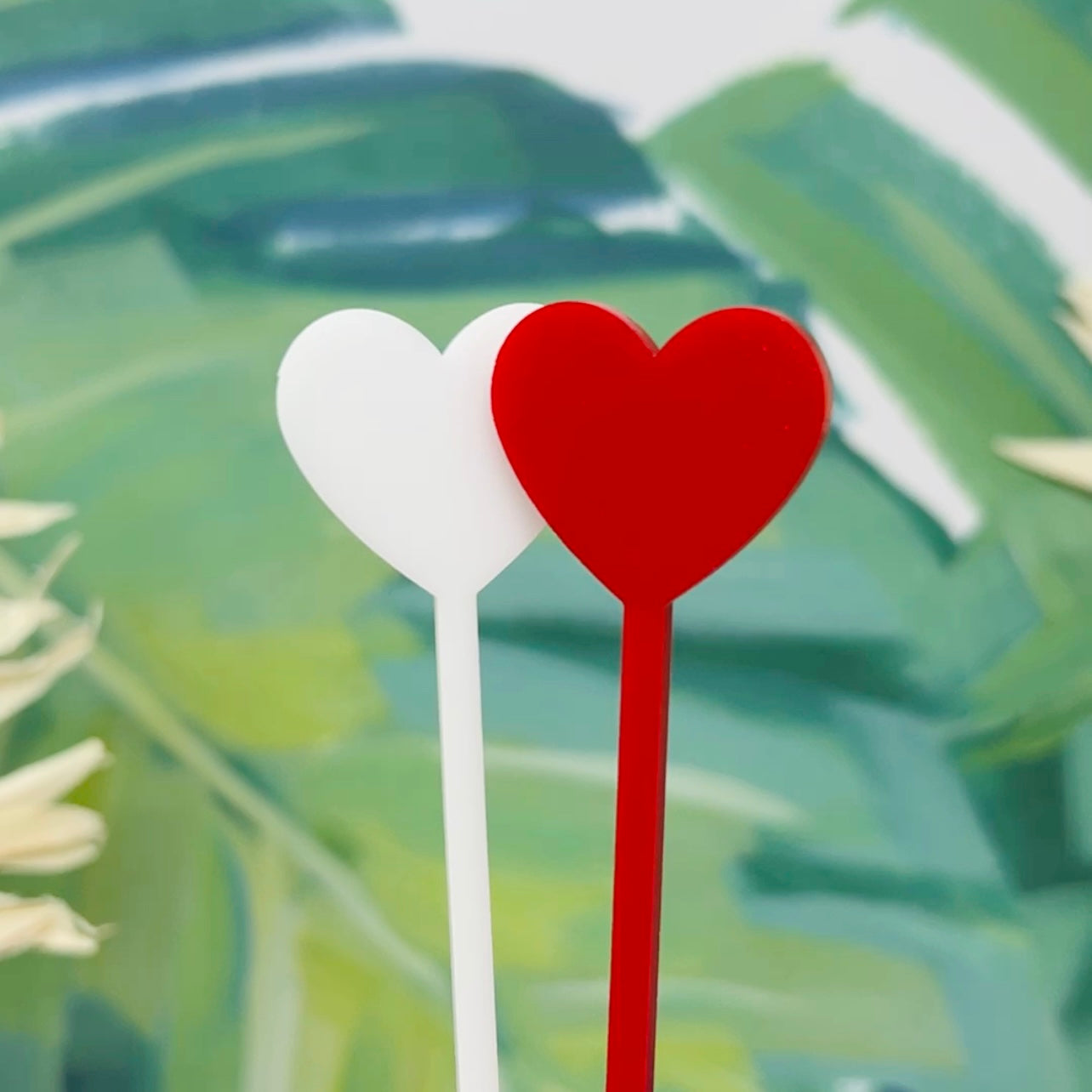 Heart Stir Stick Set of 4