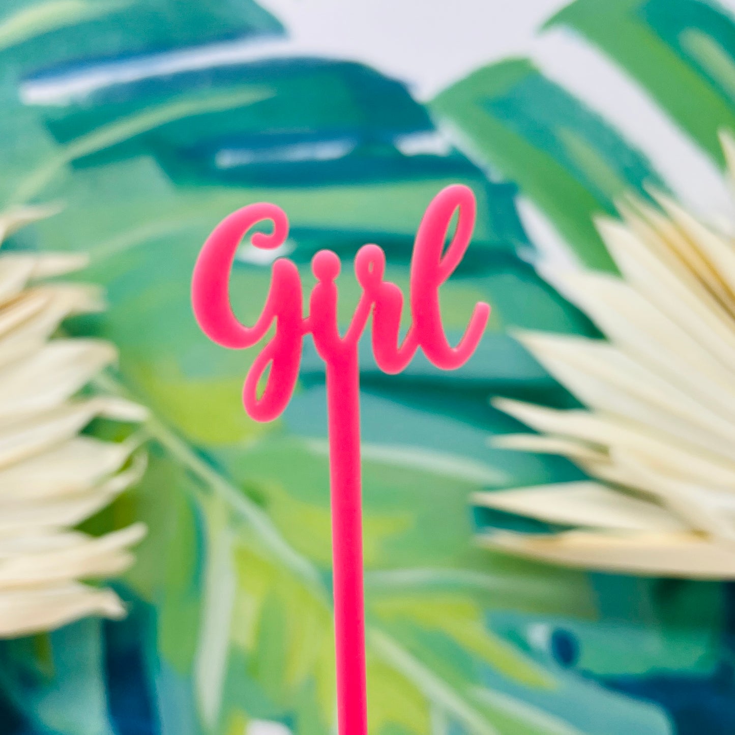 Girl Stir Stick Set of 4