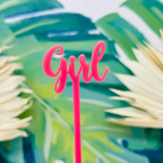 Girl Stir Stick Set of 4