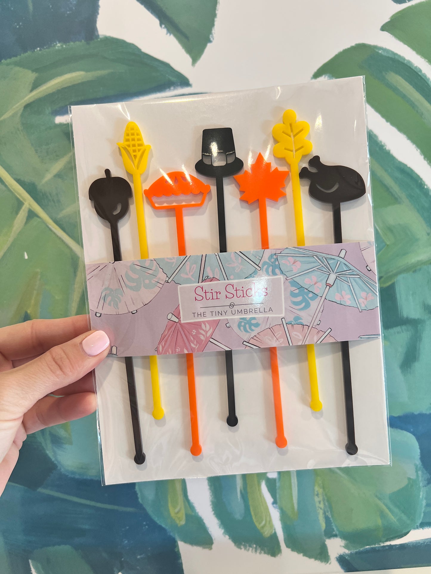 Thanksgiving Stir Stick Set of 8