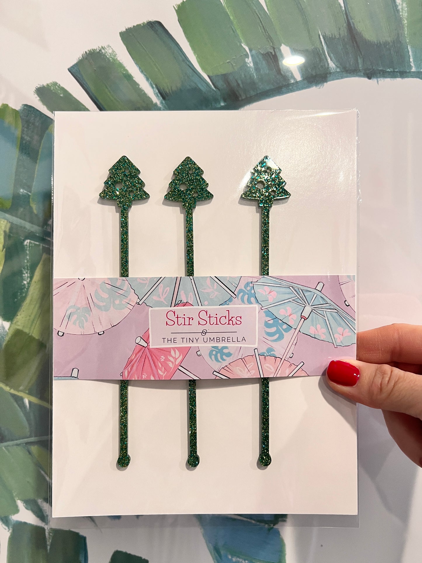 Christmas Tree Stir Stick Set of 4