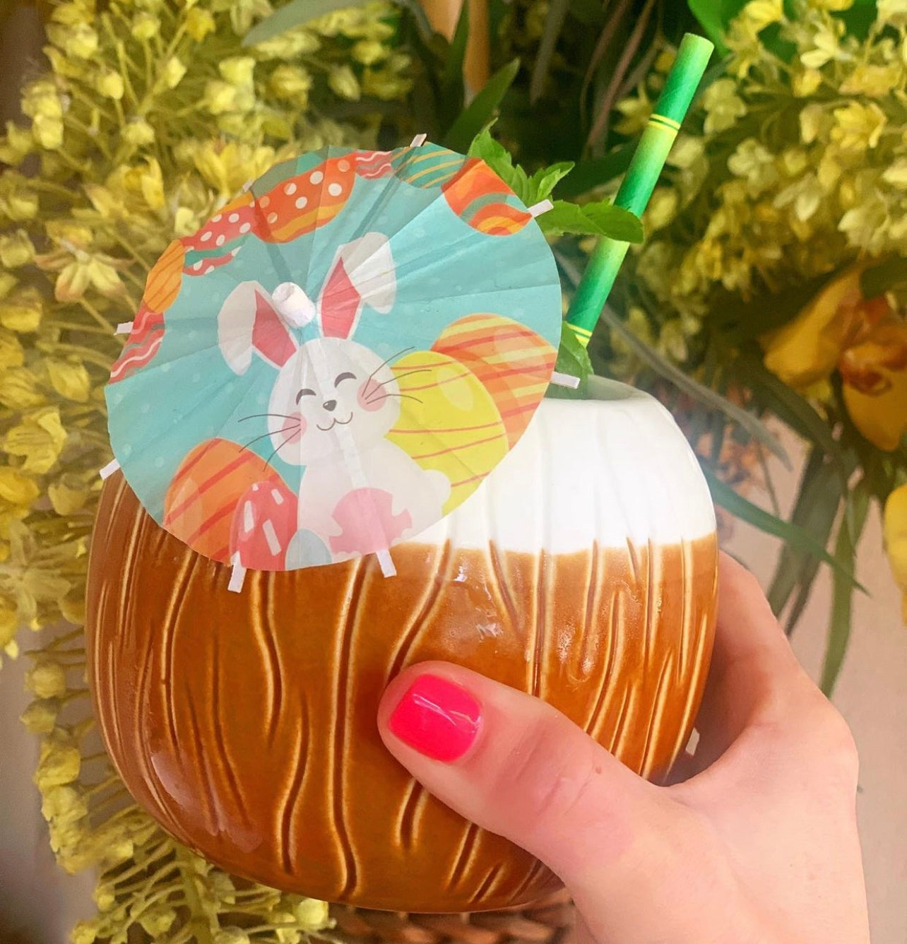 Easter Bunny Cocktail Umbrella