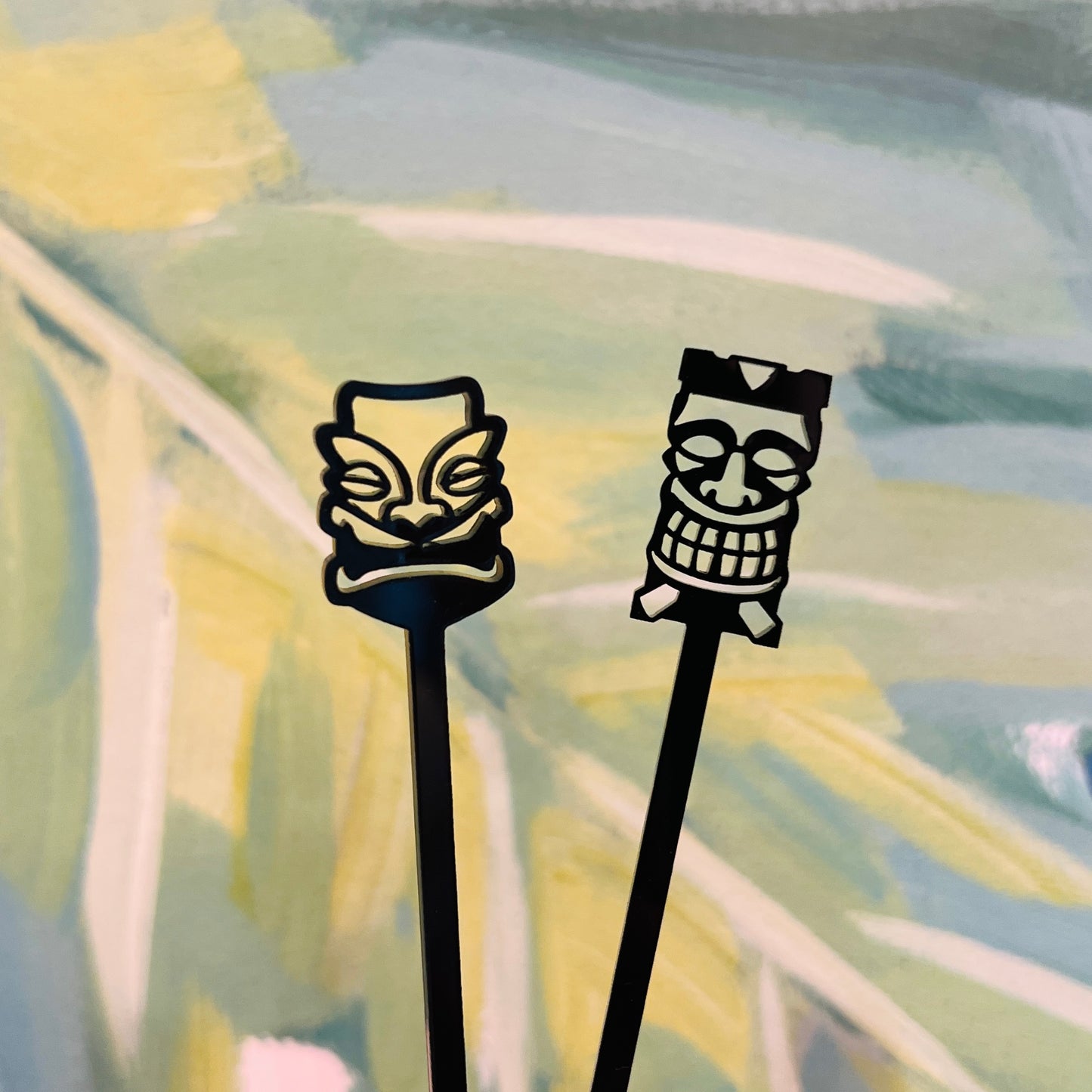 Grumpy Tiki Garnish Pick Set of 4