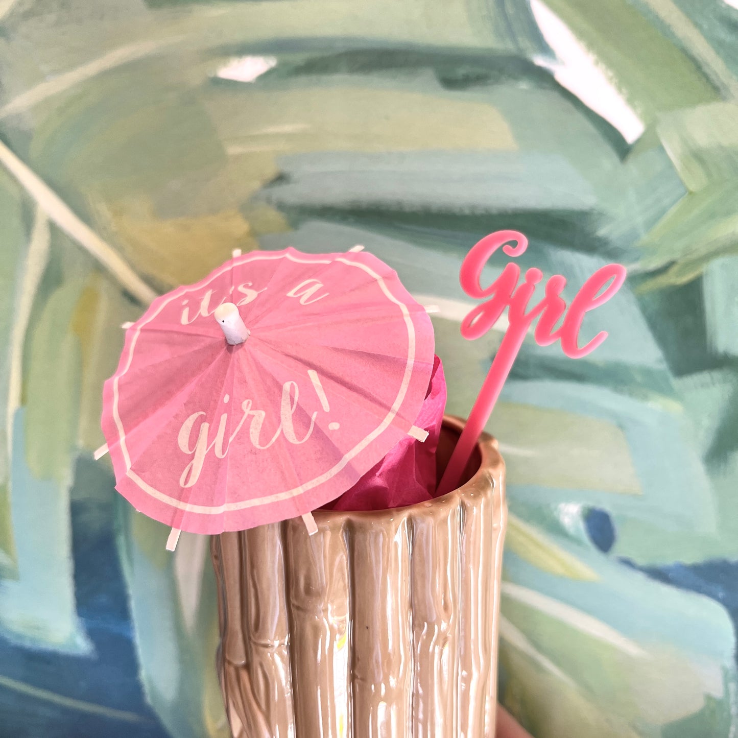 Girl Stir Stick Set of 4