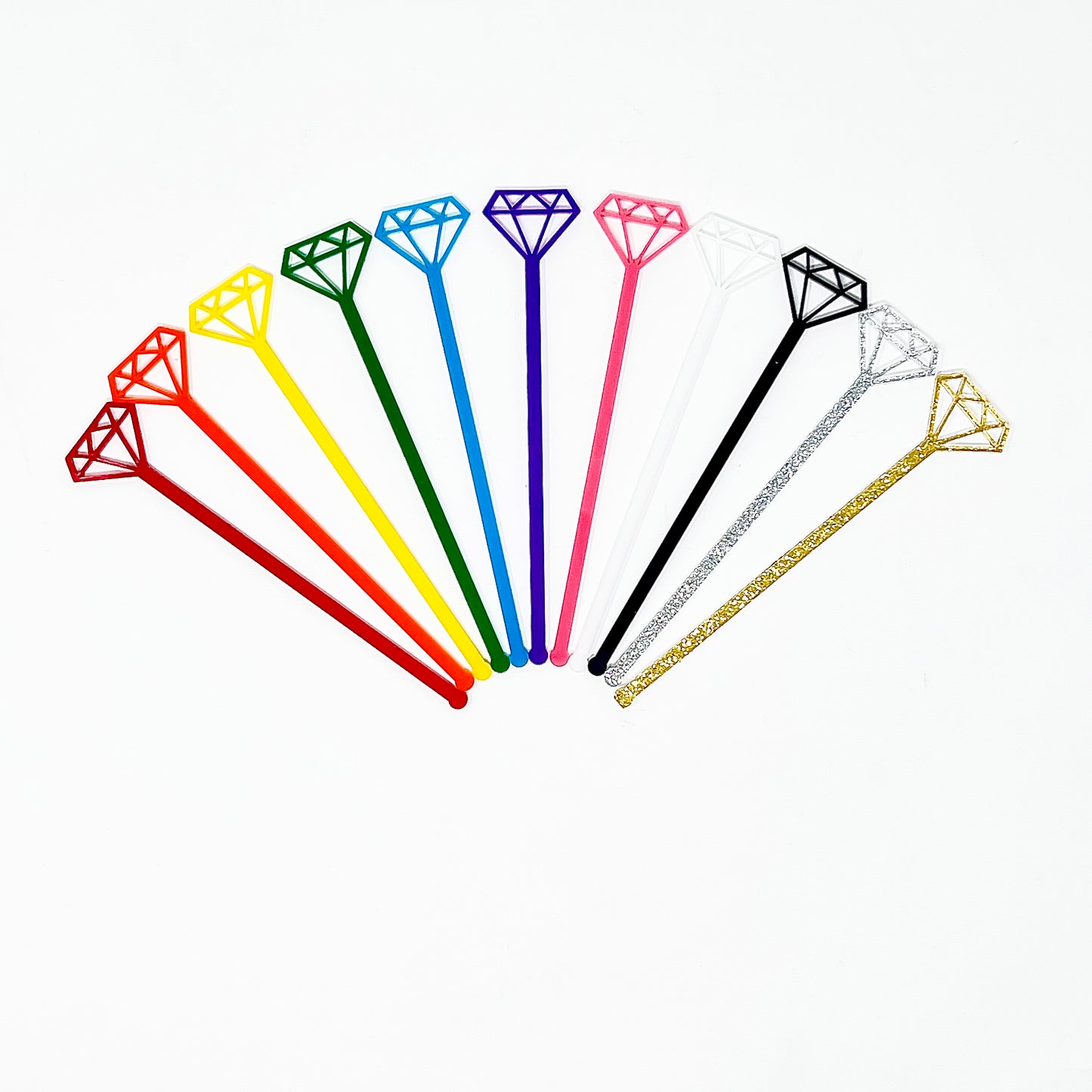 Diamond Stir Stick Set of 4