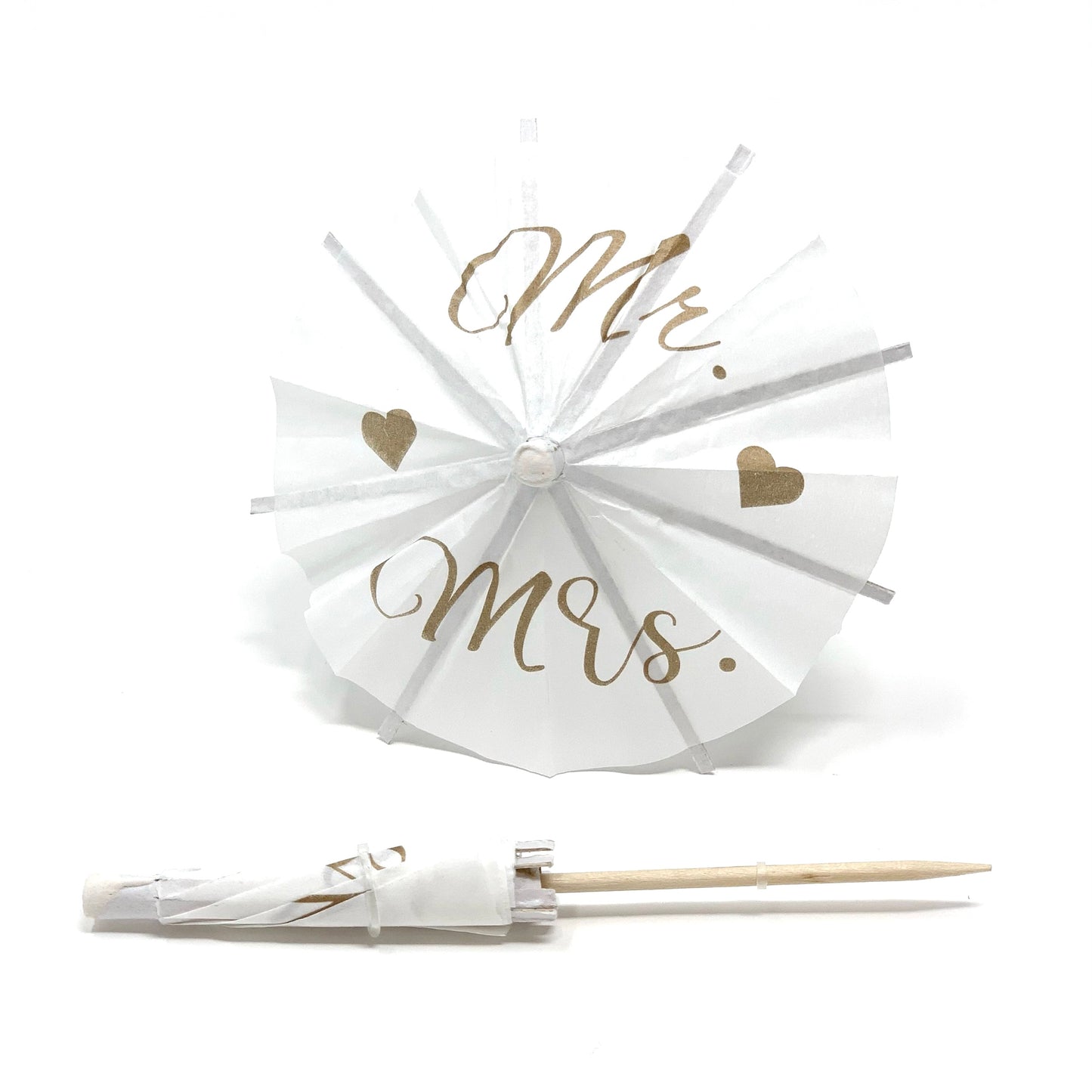 Mr. & Mrs. Cocktail Umbrella