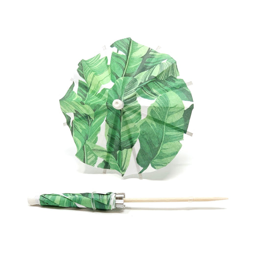 Green Palm Cocktail Umbrella