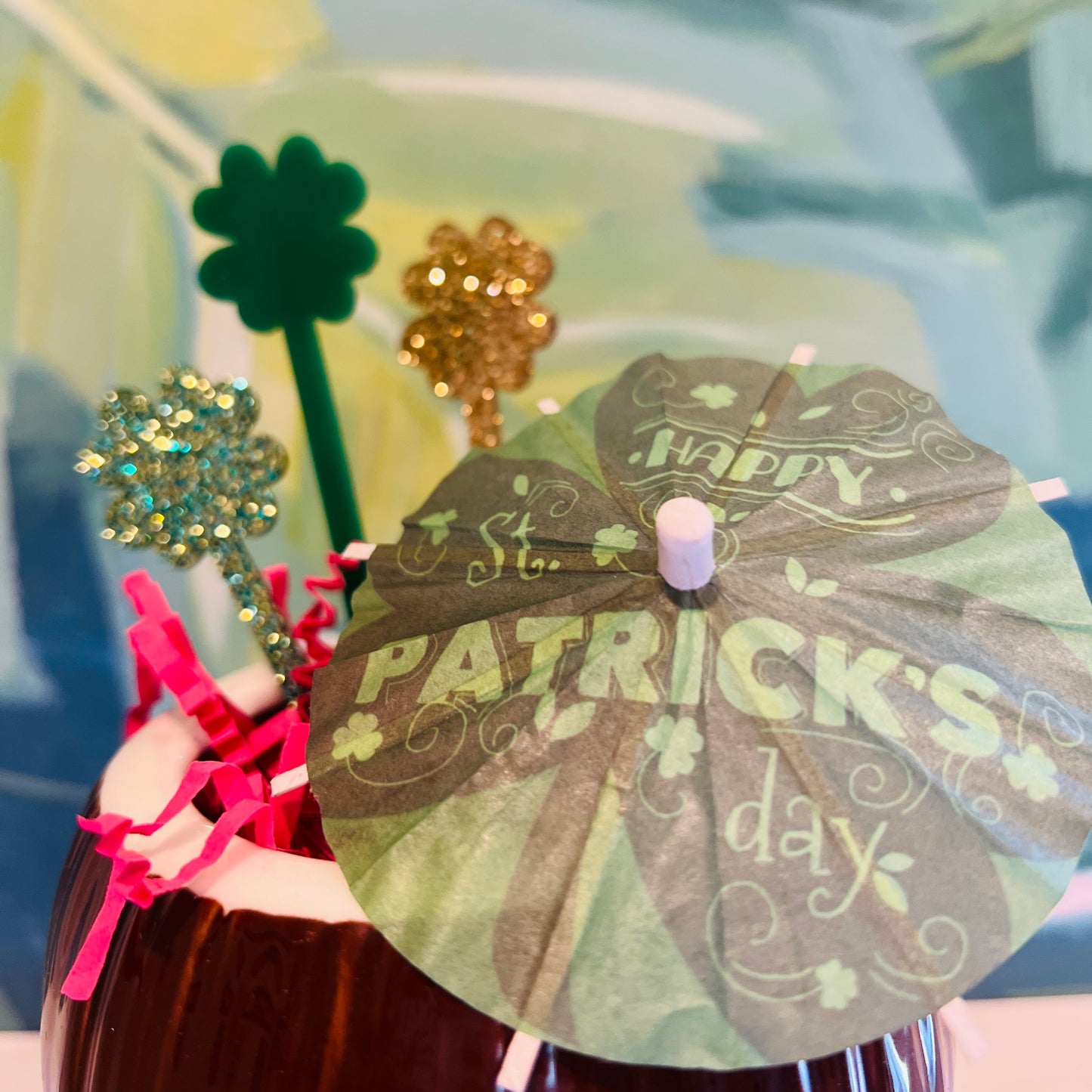 Four Leaf Clover Stir Stick set of 4