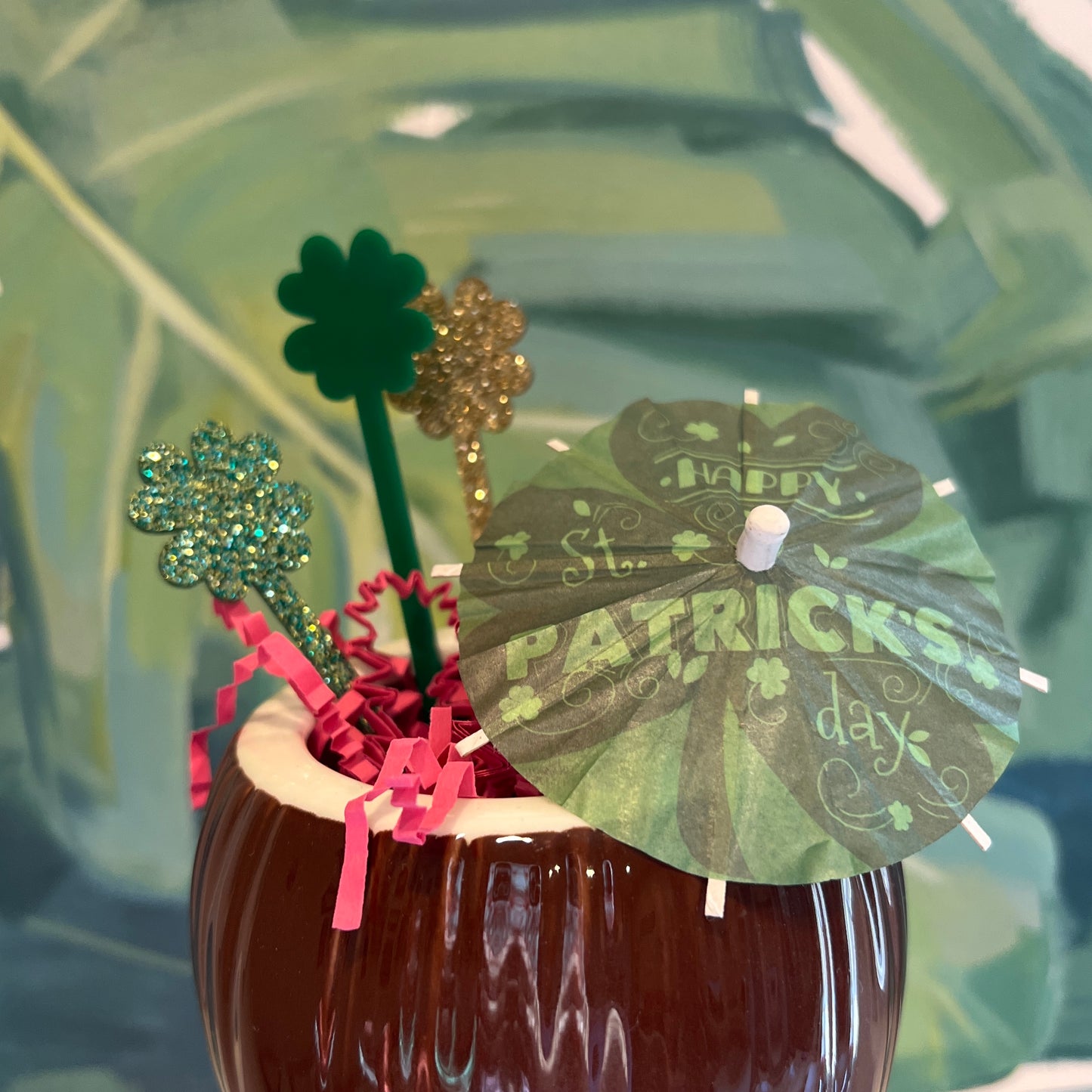Four Leaf Clover Stir Stick set of 4
