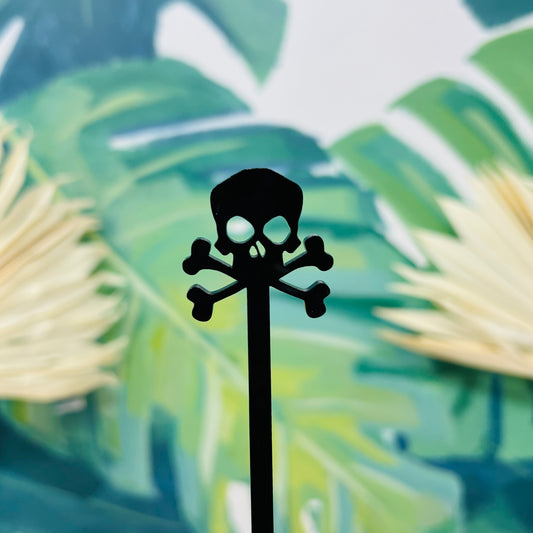 Pirate Skull  Stir Stick Set of 4