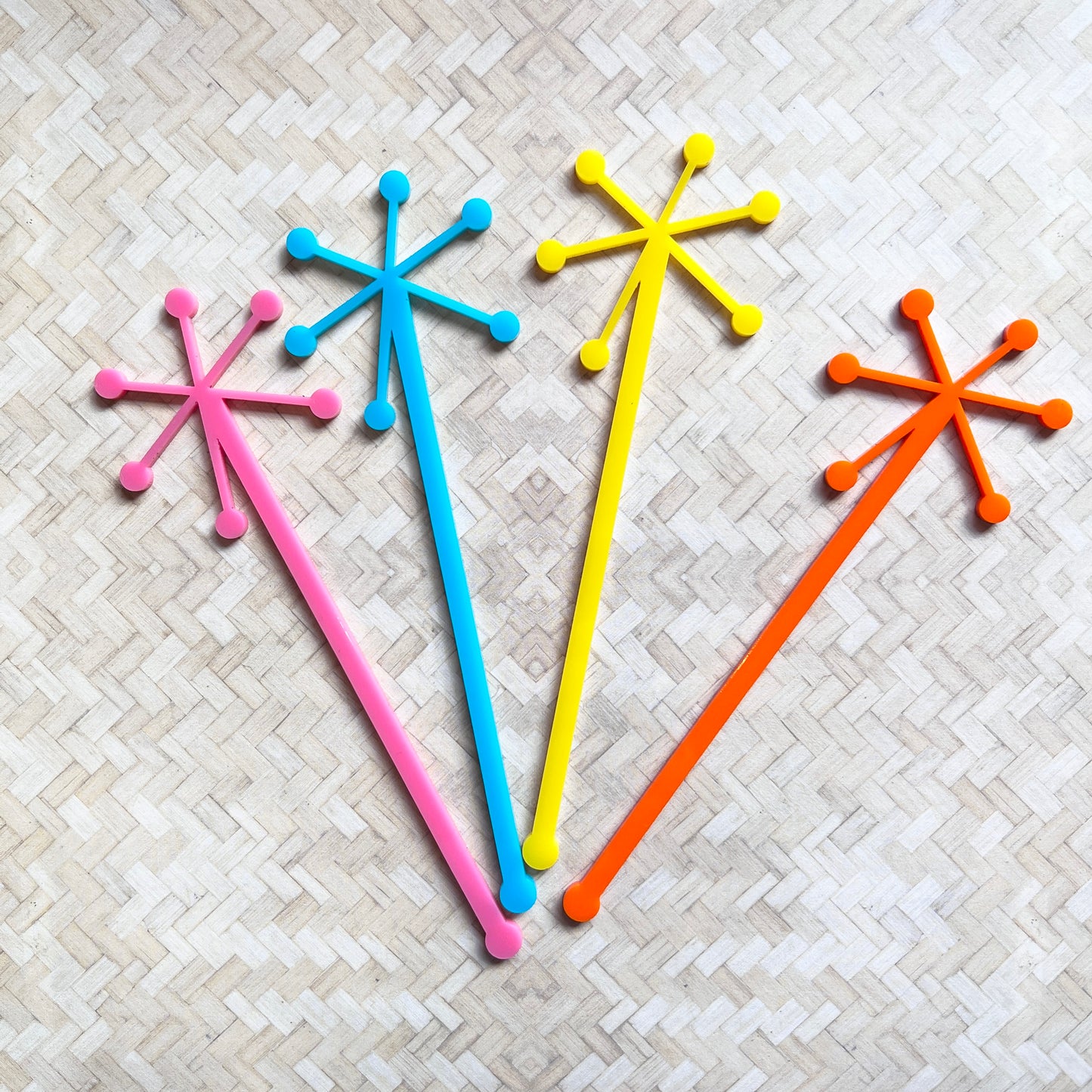 Starburst Stir Stick set of 4