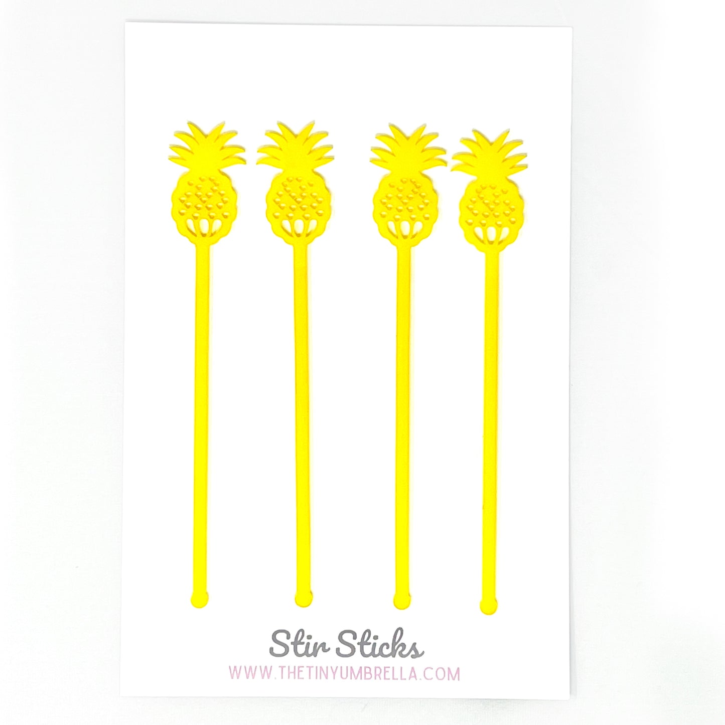 Pineapple Stir Stick Set of 4