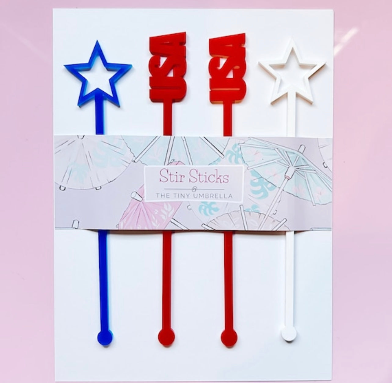 USA Stir Stick set of 4