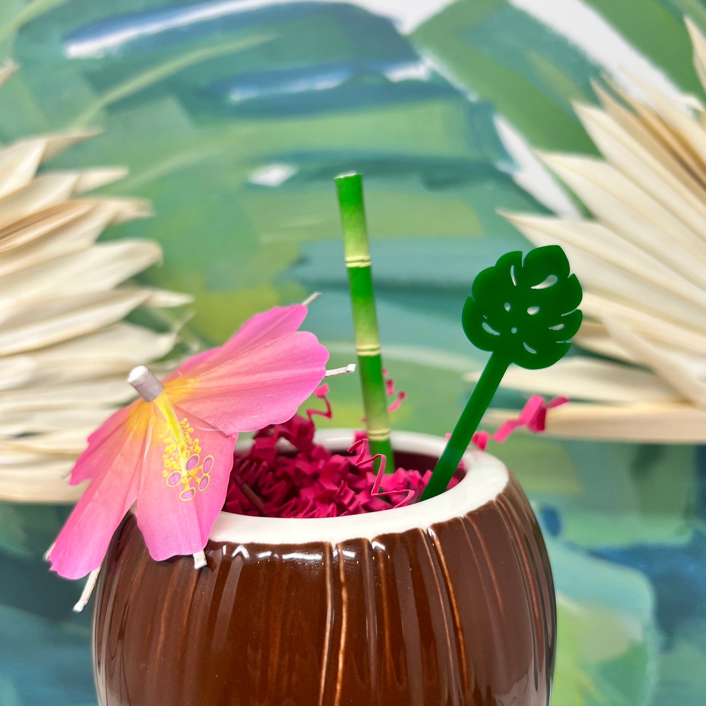 Monstera Stir Stick Set of 4