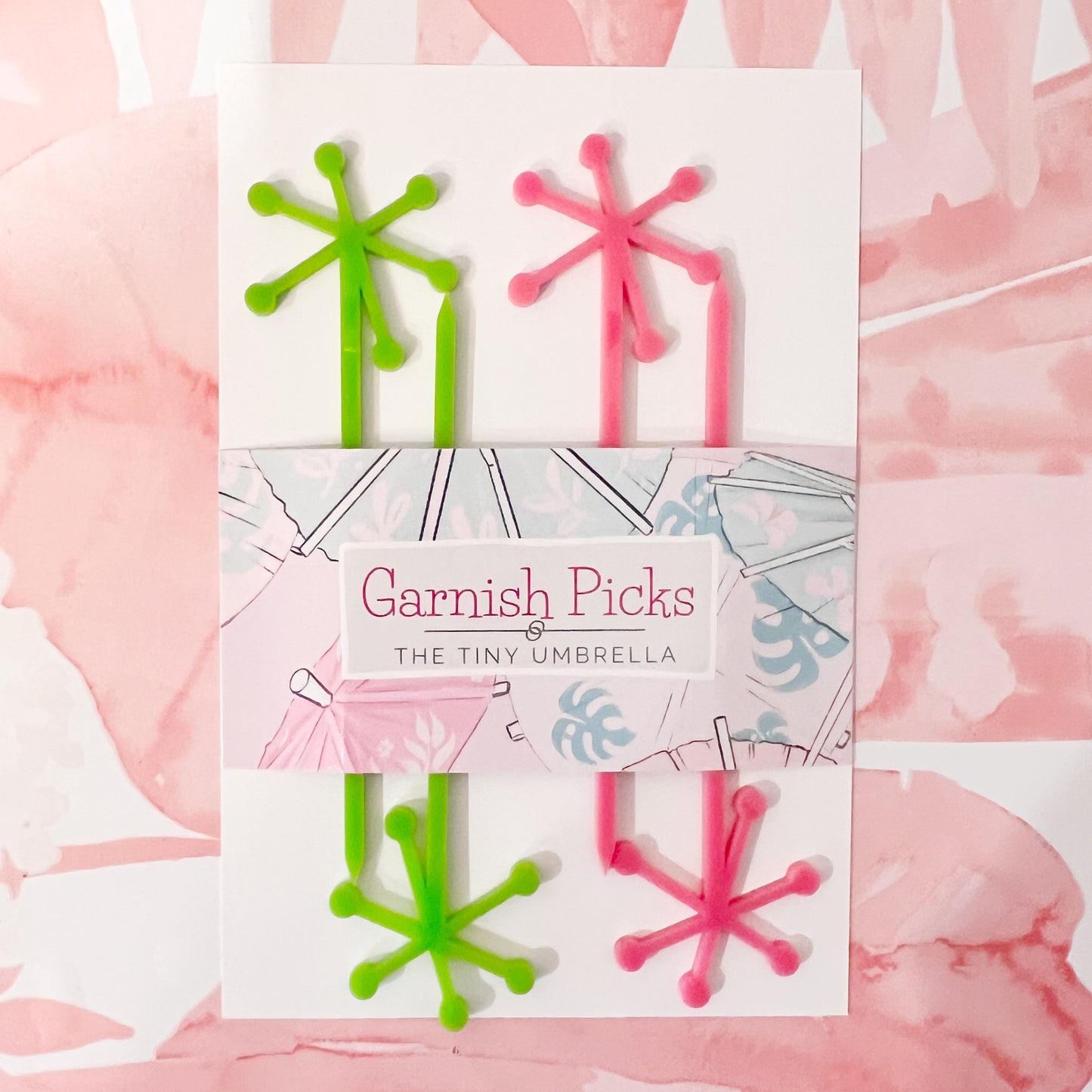 Starburst Midcentury Garnish Pick Set of 4