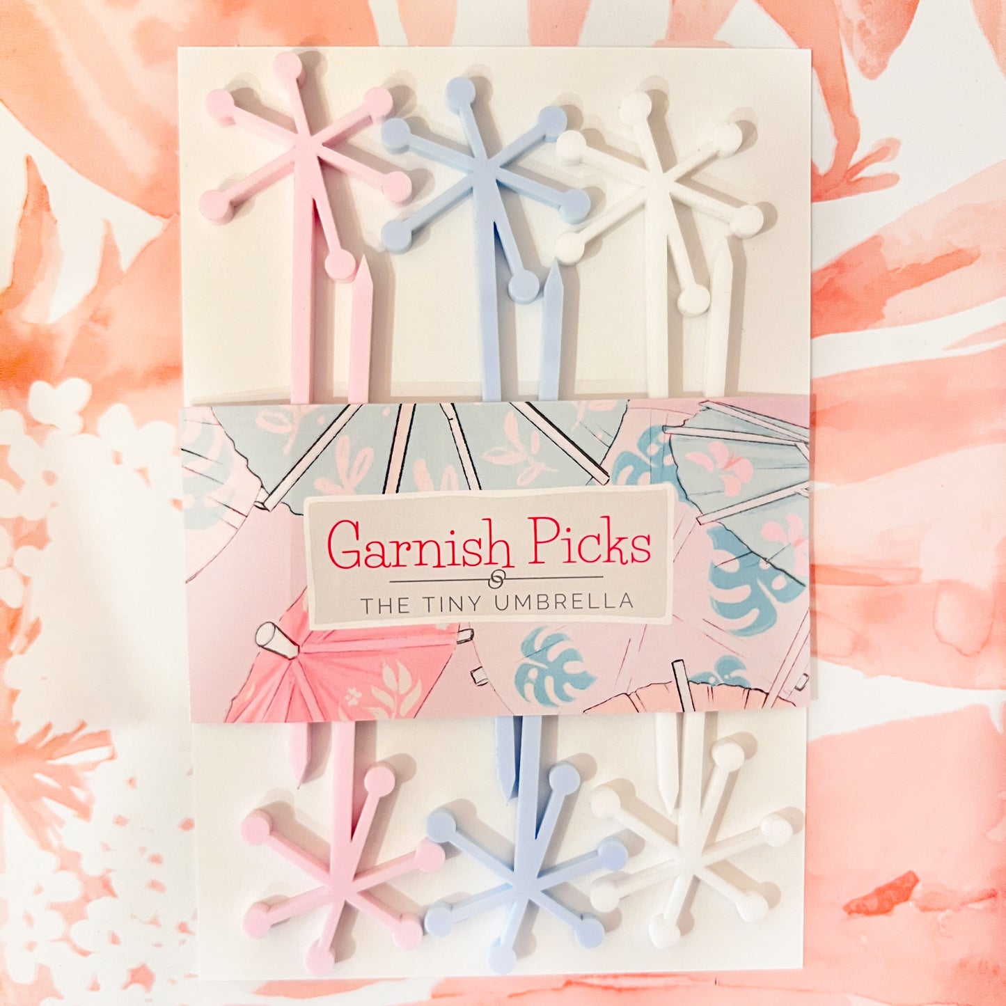 Starburst Midcentury Garnish Pick Set of 4