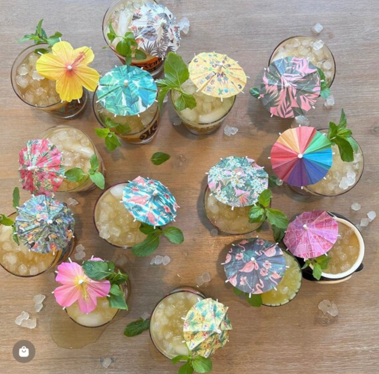 Palm Tree Stir Stick Set of 4