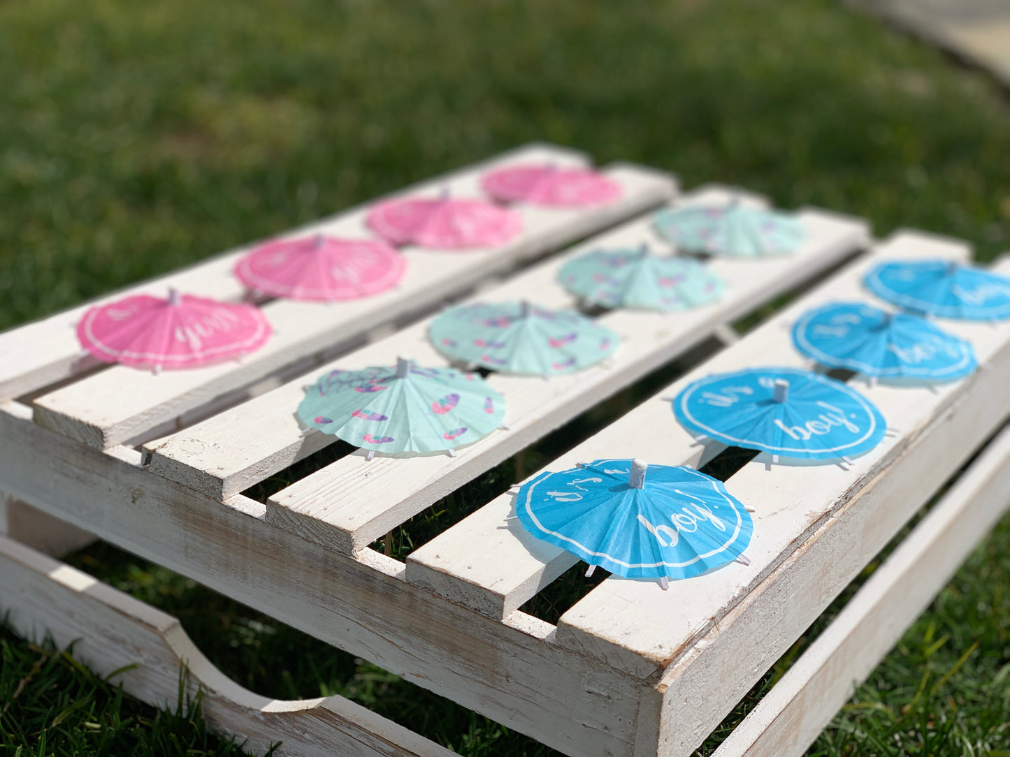 It's A Girl! Cocktail Umbrella - The Tiny Umbrella