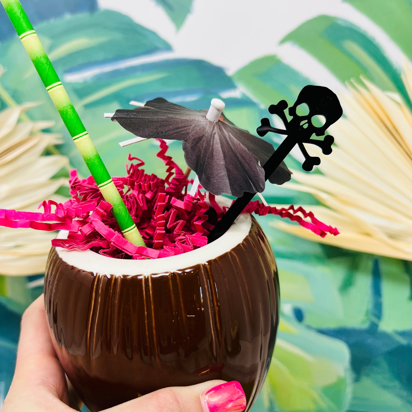 Pirate Skull Stir Stick Set of 4
