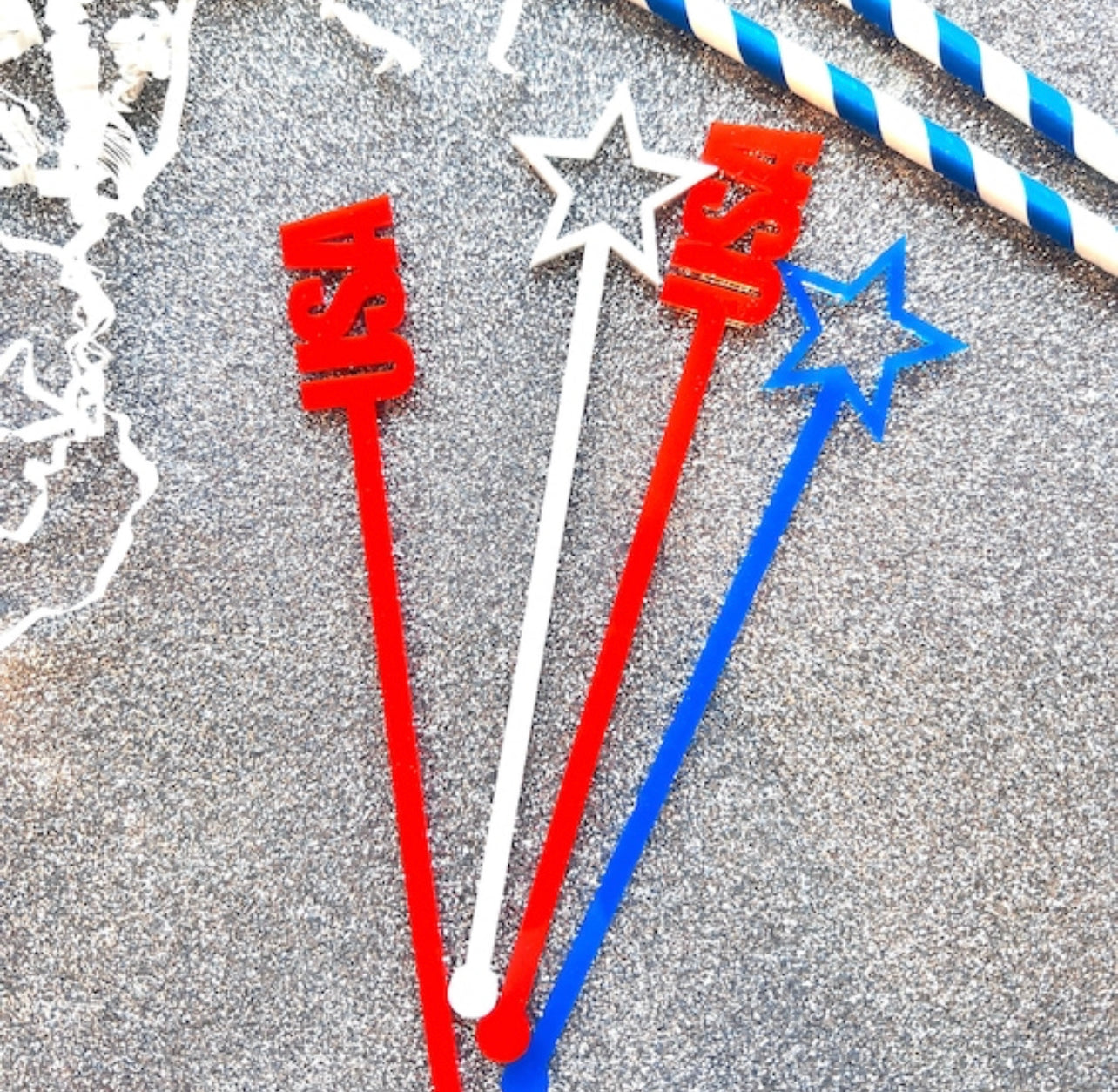 USA Stir Stick set of 4