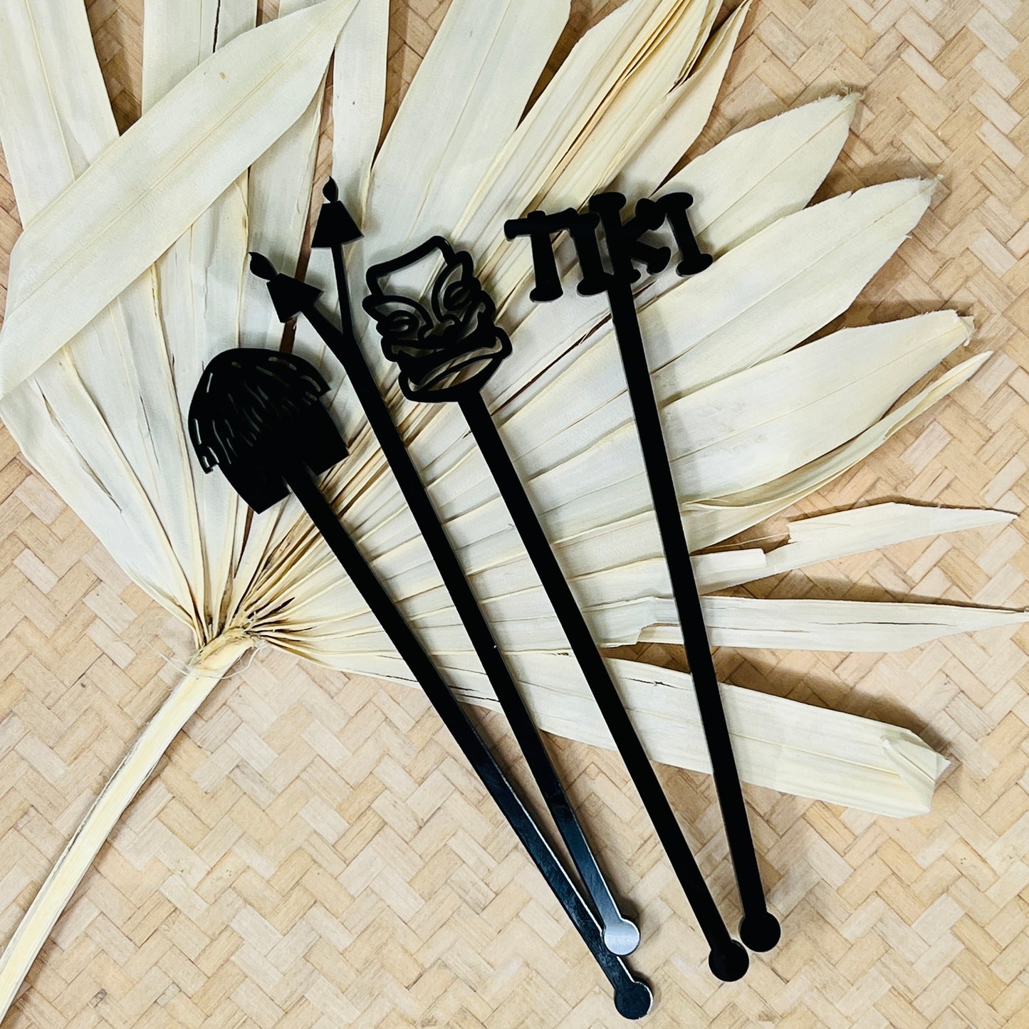 Tiki Bar Stir Stick set of 4