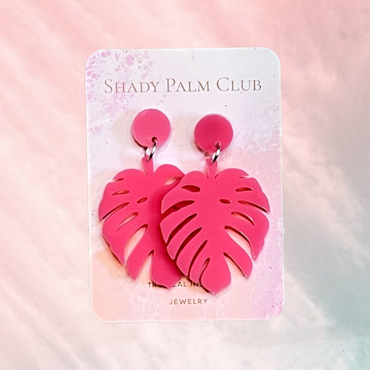 Monstera Leaf Earring