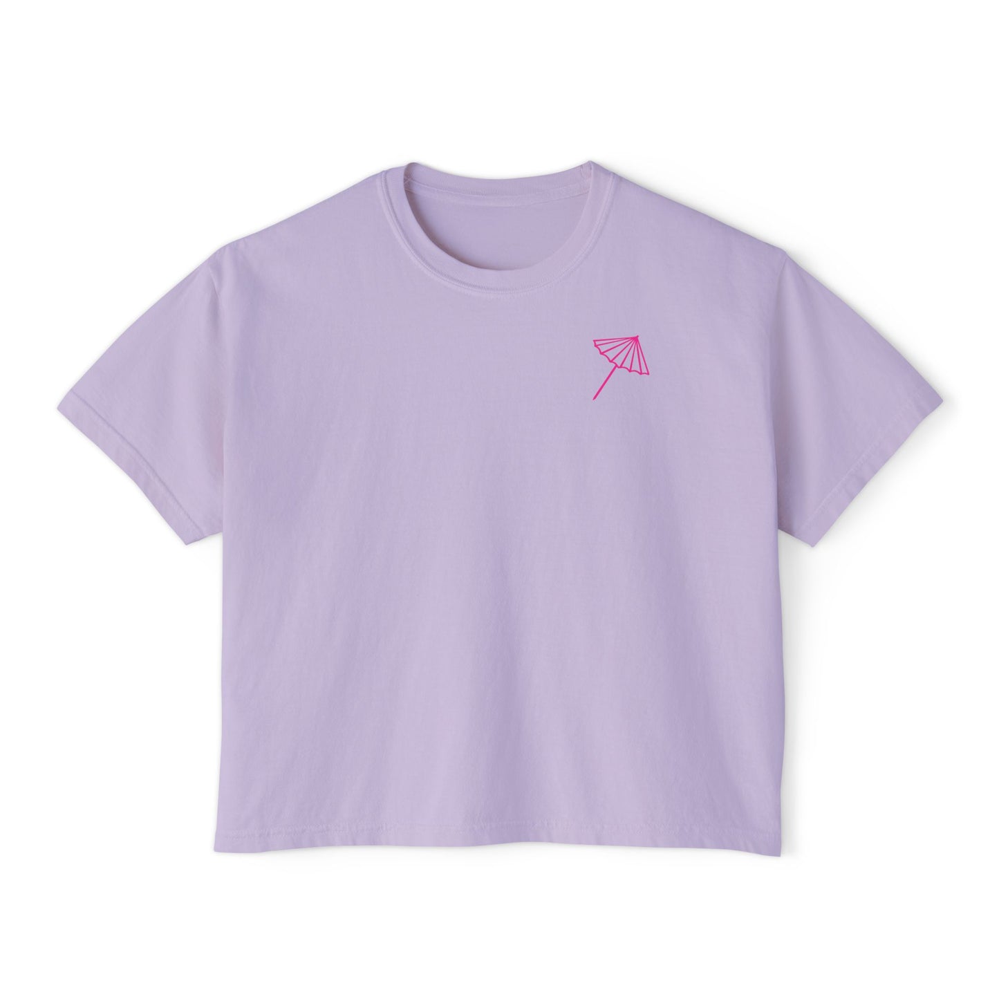 Shady Drink Club Boxy Tee — Pineapple Cocktail Graphic Women’s Shirt