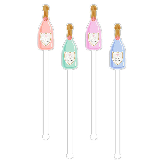 Stir Sticks Set | Champagne Bottle