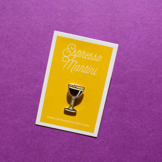 Espresso Martini Cocktail Pin