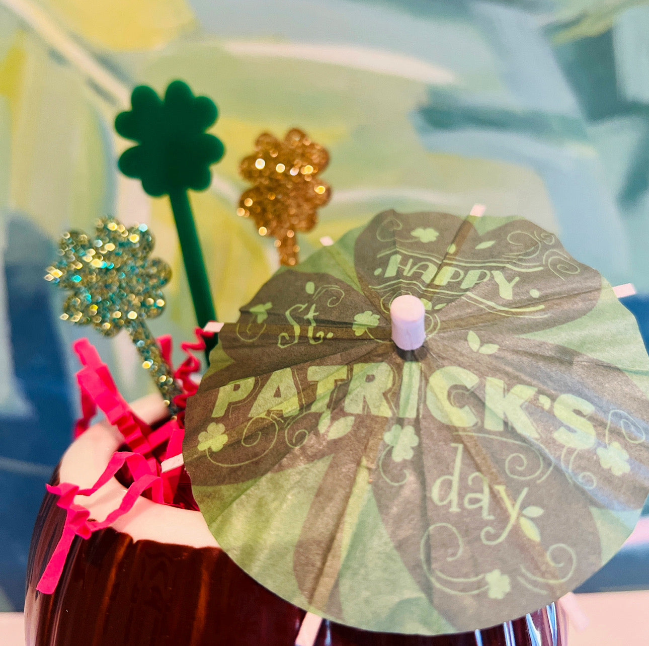 St. Patrick's Day Cocktail Umbrella