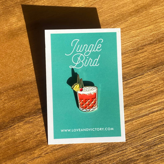 Jungle Bird Cocktail Enamel Pin