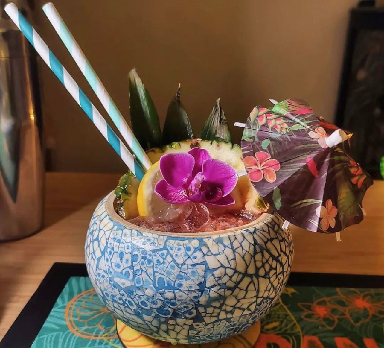 Hawaiian Tropic Cocktail Umbrella
