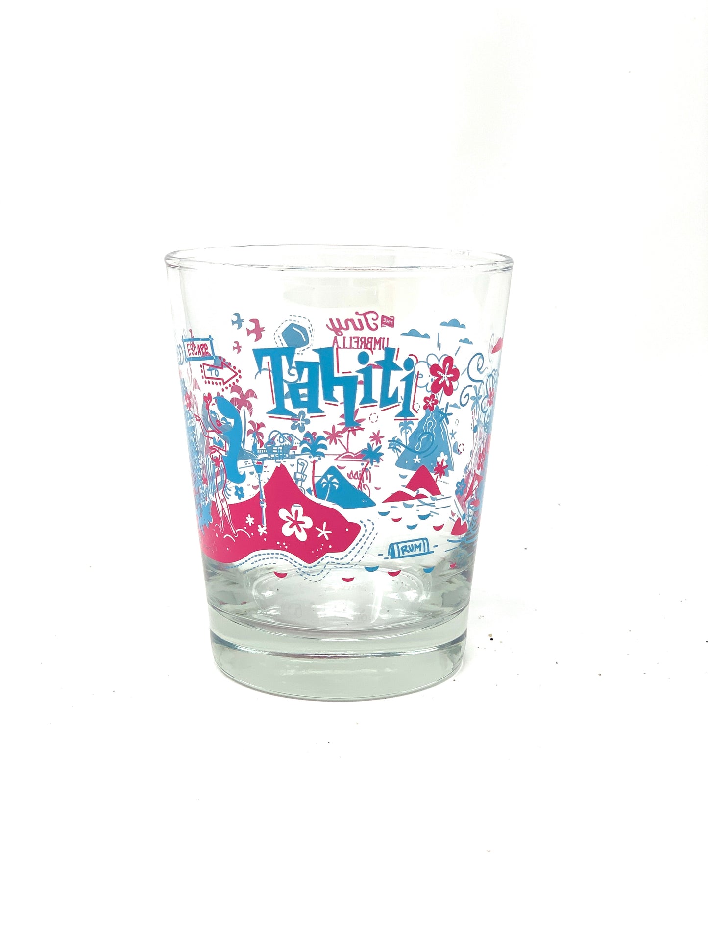 Escape To Tahiti Glass