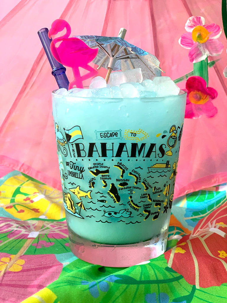 Escape To The Bahamas Glass