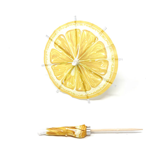 Lovely Lemon Cocktail Umbrella