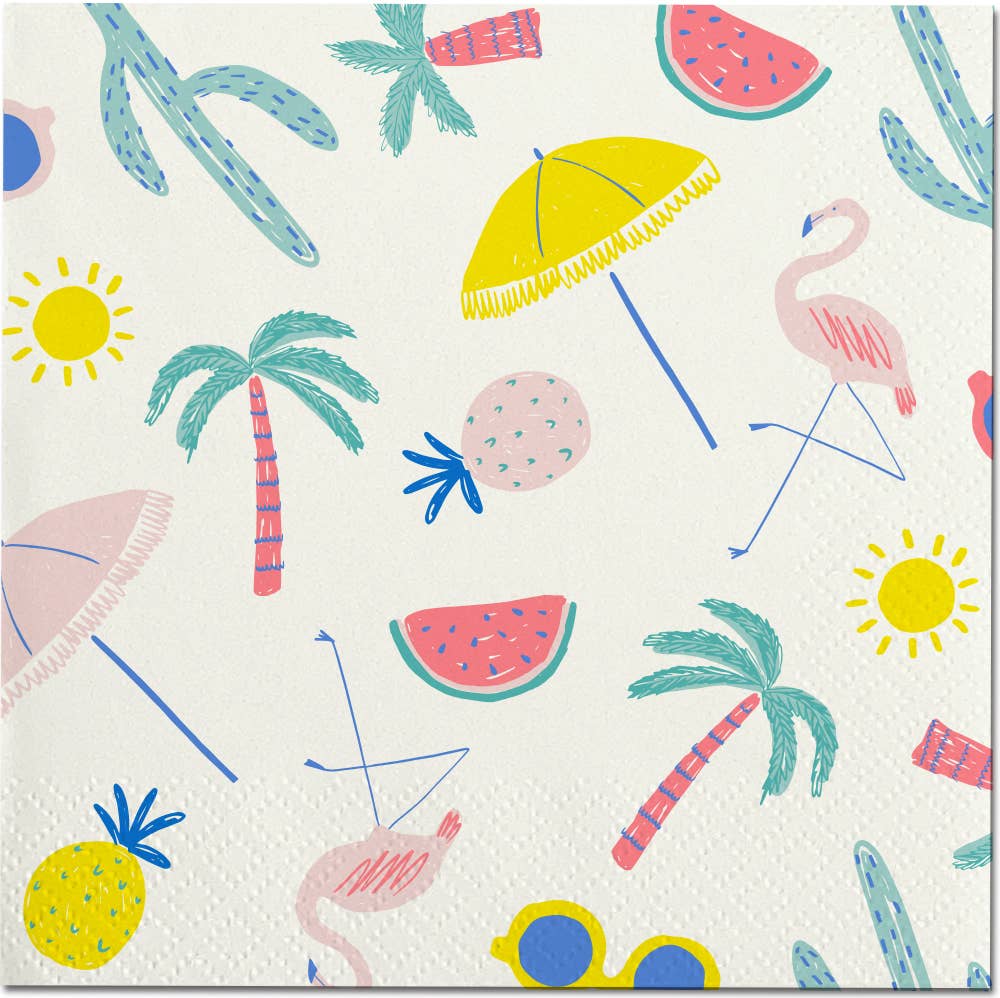 Cocktail Napkins | Tropical Summer - 20ct