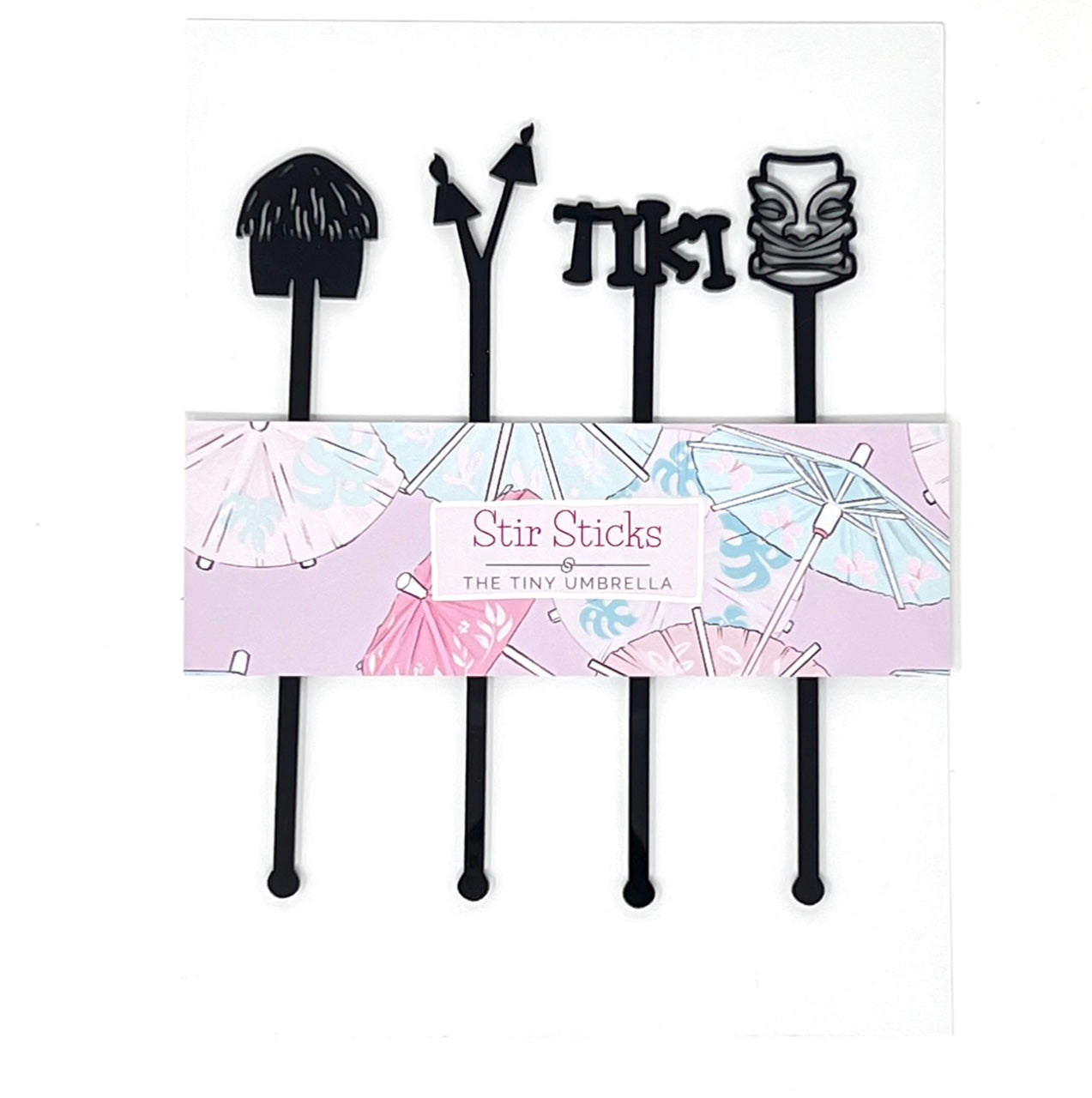 Tiki Bar Stir Stick set of 4